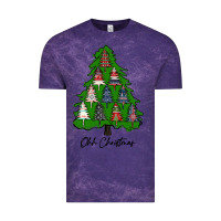 Cloud Purple ohh Christmas trees Vintage Tee - RanaPortraitStore