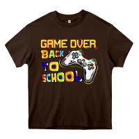 Chocolate Brown Game over back to school Heavy Core Tee - CowGirlArtShop