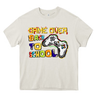Cream Game over back to school Heavy Core Tee - CowGirlArtShop