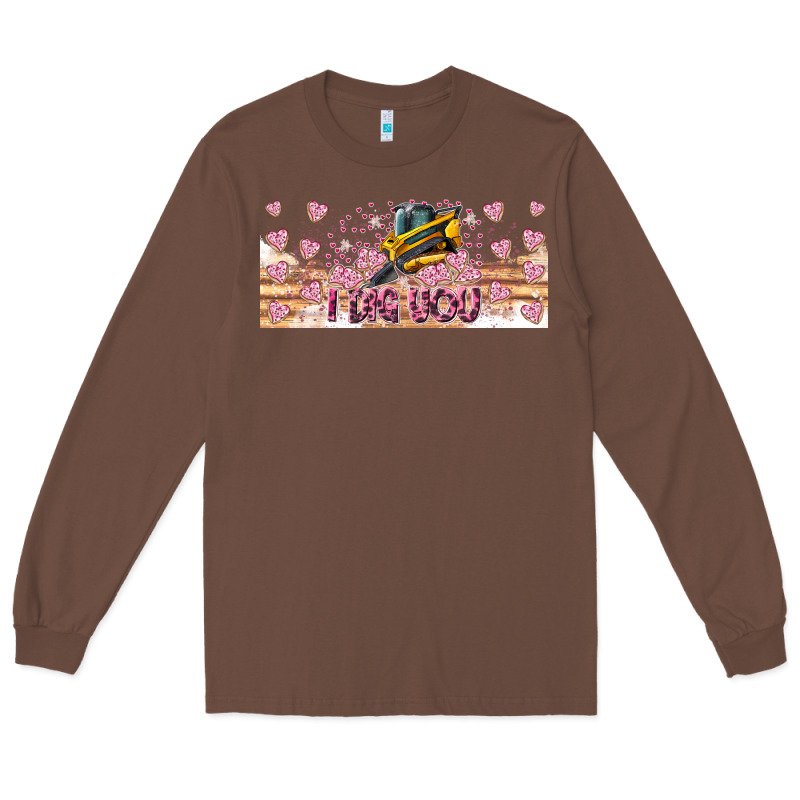 I Dig You Valentine 16oz Long Sleeve Tee by CowhideDigitalArt | Teevron