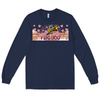 Navy I Dig You Valentine 16oz Long Sleeve Tee - CowhideDigitalArt
