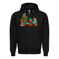 Black christmas turkey Zipper Hoodie - JahusDesignShop
