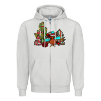 Dove Grey christmas turkey Zipper Hoodie - JahusDesignShop