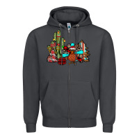 Smoke christmas turkey Zipper Hoodie - JahusDesignShop