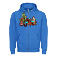 True Royal christmas turkey Zipper Hoodie - JahusDesignShop