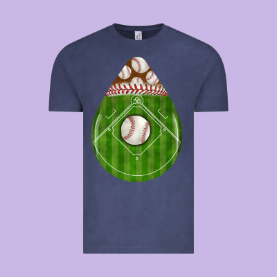 Baseball And Western Roses Teardrop Vintage Tee Designed By Bundleandbundleshop