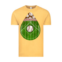Vintage Mustard baseball and western roses teardrop Vintage Tee - BundleAndBundleShop