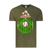Vintage Olive baseball and western roses teardrop Vintage Tee - BundleAndBundleShop