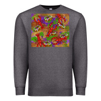 Charcoal Heather mardi gras crawfish king cake Premium Sweatshirt - RanaPortraitStore