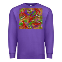 Purple mardi gras crawfish king cake Premium Sweatshirt - RanaPortraitStore