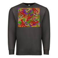 Smoke mardi gras crawfish king cake Premium Sweatshirt - RanaPortraitStore