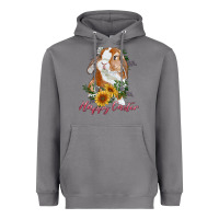 Storm happy easter with bunny and sunflowers Heavyweight Hoodie - RanaPortraitStore