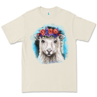 Bone Sunflower Sheep With Background Premium Tee - RanaPortraitStore