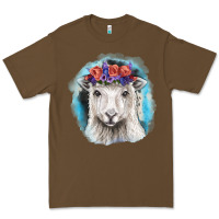 Cacao Sunflower Sheep With Background Premium Tee - RanaPortraitStore