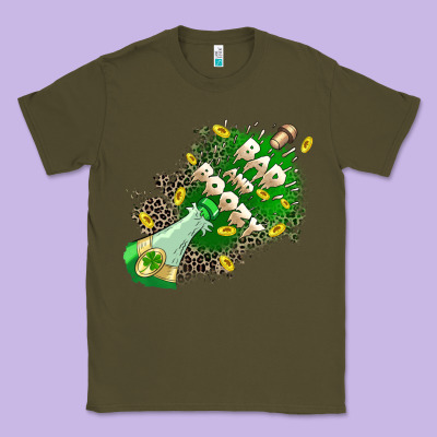 Bad And Boozy Classic Tee Designed By Cowgirlartshop