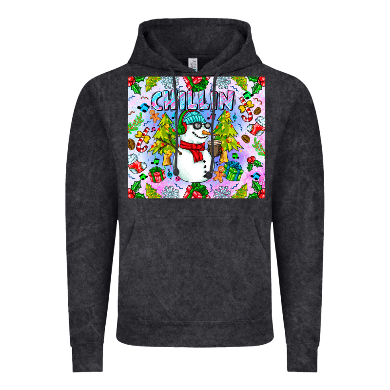 Chillin Snow Vintage Hoodie by CowhideDigitalArt | Teevron