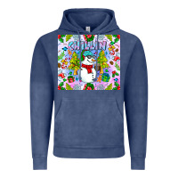 Vintage Denim Chillin Snow Vintage Hoodie - CowhideDigitalArt