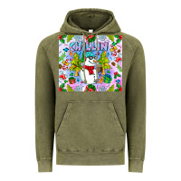 Vintage Olive Chillin Snow Vintage Hoodie - CowhideDigitalArt