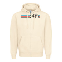 Bike Stripes Zipper Hoodie | Teevron
