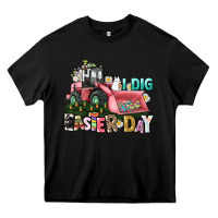 Black I dig Easter Day Heavy Core Tee - HowdyJamesFarm