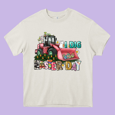 I Dig Easter Day Heavy Core Tee Designed By Howdyjamesfarm