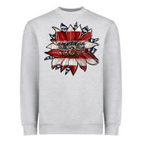 Heather Grey american mom Heavyweight Sweatshirt - JahusDesignShop