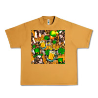 Peanut Butter St. Patrick's Day Pig With Beer And Shamrock Seamless Urban Heavy Tee - FaDigitalArtStudio