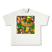 Pistachio St. Patrick's Day Pig With Beer And Shamrock Seamless Urban Heavy Tee - FaDigitalArtStudio