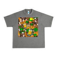 Tornado St. Patrick's Day Pig With Beer And Shamrock Seamless Urban Heavy Tee - FaDigitalArtStudio