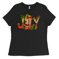 Black joy christmas with elf bbs Ladies Tee - BundleAndBundleShop