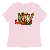 Bubblegum Pink joy christmas with elf bbs Ladies Tee - BundleAndBundleShop