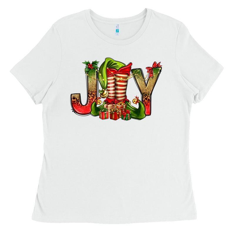 Joy Christmas With Elf Bbs Ladies Tee by BundleAndBundleShop | Teevron