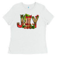 White joy christmas with elf bbs Ladies Tee - BundleAndBundleShop