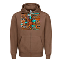 Chestnut turkey Zipper Hoodie - JahusDesignShop
