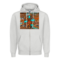 Dove Grey turkey Zipper Hoodie - JahusDesignShop