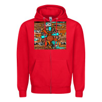 Red turkey Zipper Hoodie - JahusDesignShop