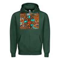 Sports Green turkey Zipper Hoodie - JahusDesignShop