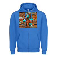 True Royal turkey Zipper Hoodie - JahusDesignShop