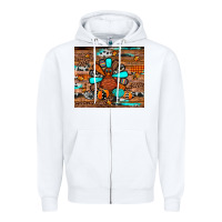 White turkey Zipper Hoodie - JahusDesignShop