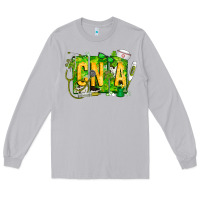 Moon Dust St. Patricks Day Cna Long Sleeve Tee - CowhideDigitalArt