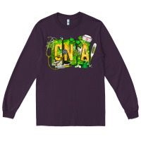 Plum St. Patricks Day Cna Long Sleeve Tee - CowhideDigitalArt