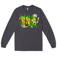 Smoke St. Patricks Day Cna Long Sleeve Tee - CowhideDigitalArt