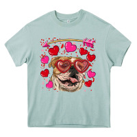 Arona valentine's day  brown english bulldog Heavy Core Tee - RanaPortraitStore