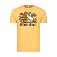 Vintage Mustard my first mardi gras unicorn Vintage Tee - FaDigitalArtStudio