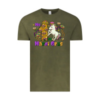 Vintage Olive my first mardi gras unicorn Vintage Tee - FaDigitalArtStudio