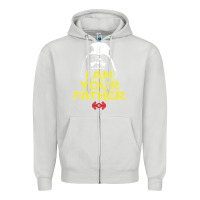 Dove Grey i am your father darth vader for dark Zipper Hoodie - artisFamous