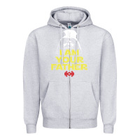 Heather Grey i am your father darth vader for dark Zipper Hoodie - artisFamous