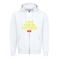 White i am your father darth vader for dark Zipper Hoodie - artisFamous