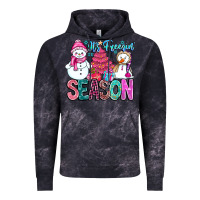 Cloud Black It's Freezin Season Vintage Hoodie - CowhideDigitalArt