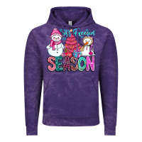 Cloud Purple It's Freezin Season Vintage Hoodie - CowhideDigitalArt